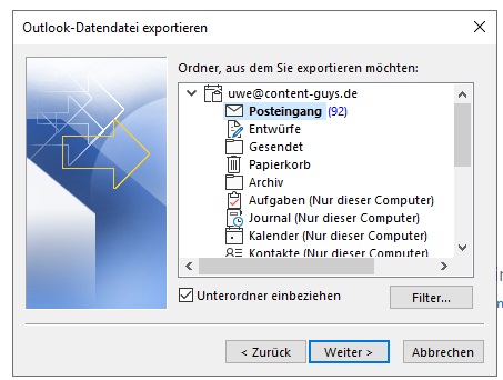 Outlook sichern: So gehen keine Mails verloren