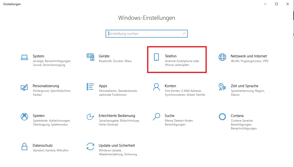So verbinden Sie Ihr Smartphone mit Windows 10