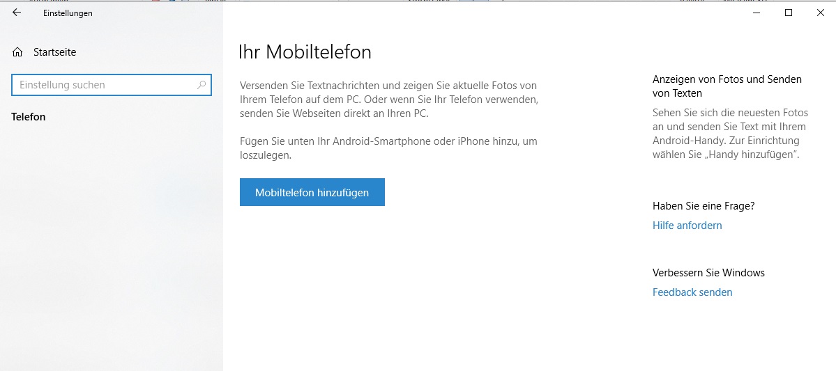 So verbinden Sie Ihr Smartphone mit Windows 10