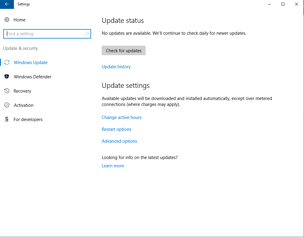 Windows Server 2016 Update installieren